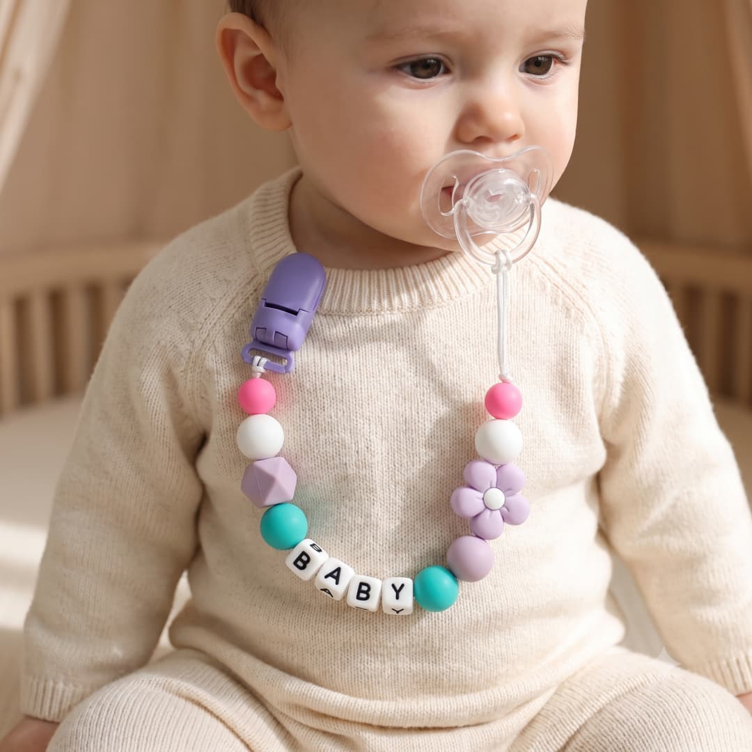 Baby Teethers - Kişiselleştirilmiş Emzik Klipsi Özel Ad Bebek