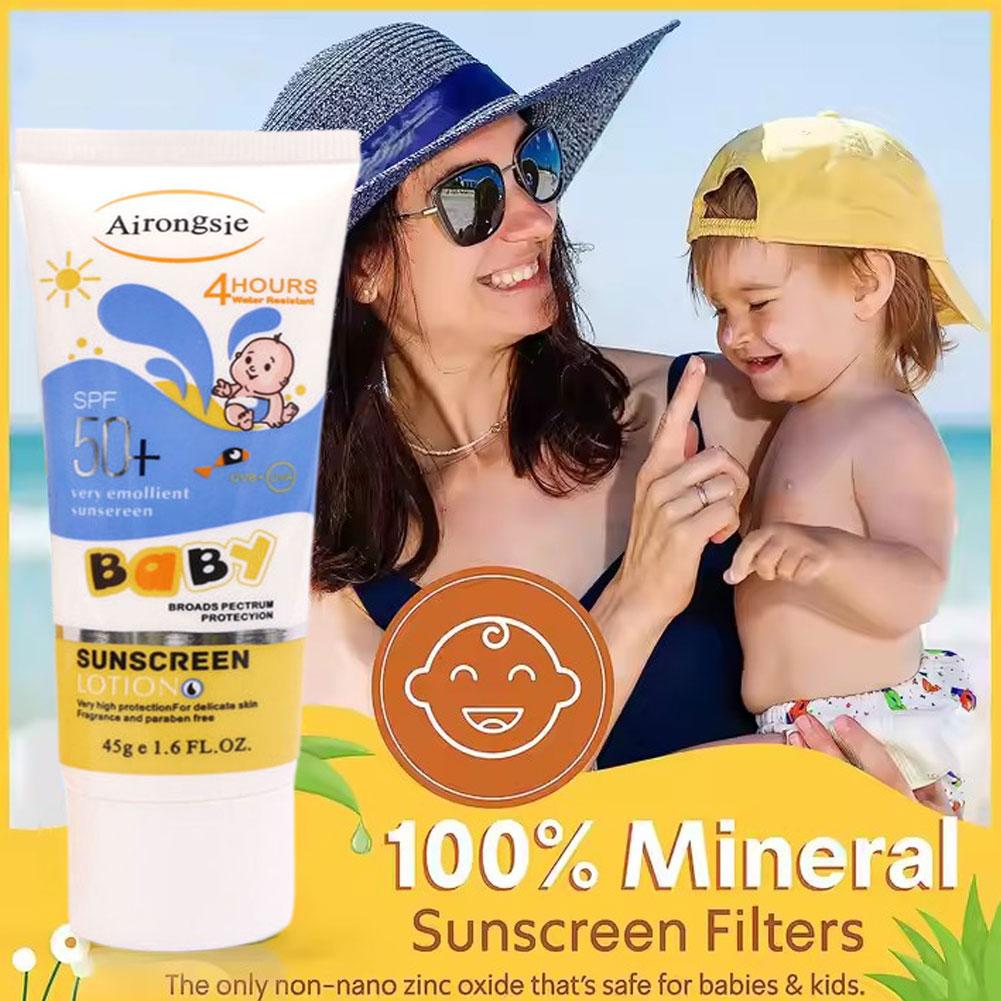 Baby Sunscreen Lotion - Airongsje SPF50+ Bebek Güneş Koruyucu Losyon,