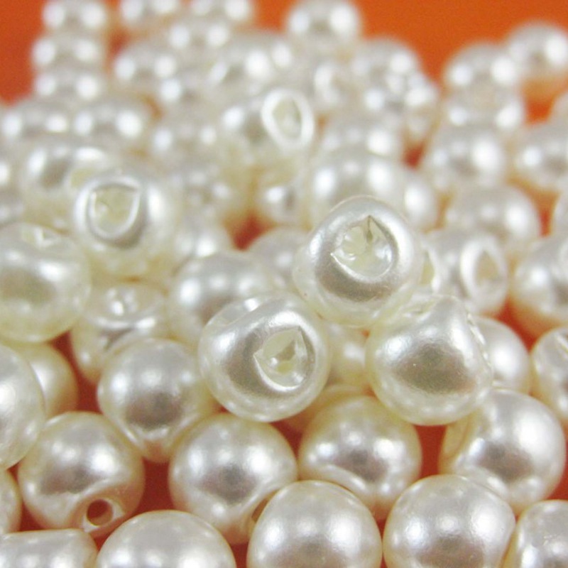 Baby Products Eco Friendly - 50 adet inci düğme 12mm yuvarlak