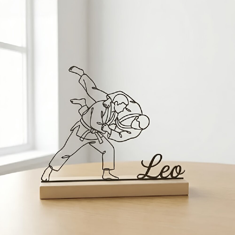 Baby Products Decoration - Özel Olarak Kazınmış Judo Dövüş Sanatları