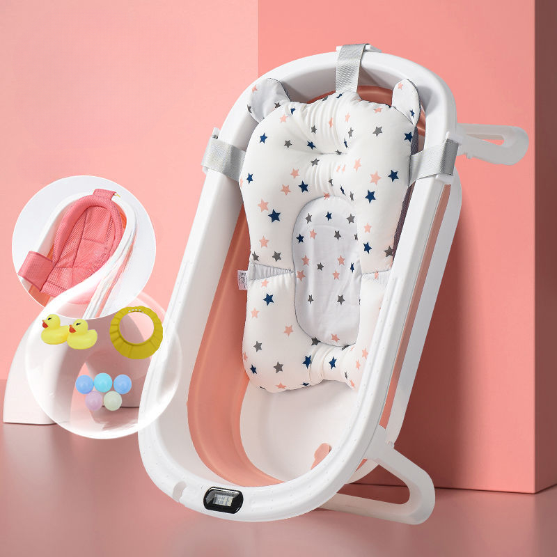 Baby Bath Tub Foldable - Taşınabilir Bebek Küvet Pedleri Ayarlanabilir Küvet
