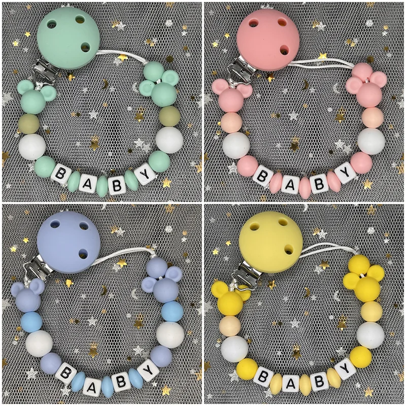 Baby Teethers - Bebek emzik klipsi kişiselleştirilmiş isim kukla