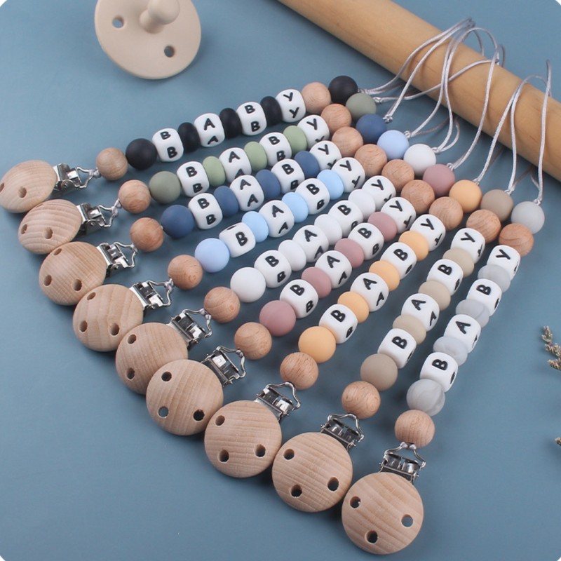 Baby Teethers - Emzik Zinciri İçin Kişiselleştirilebilir İsimli Silikon