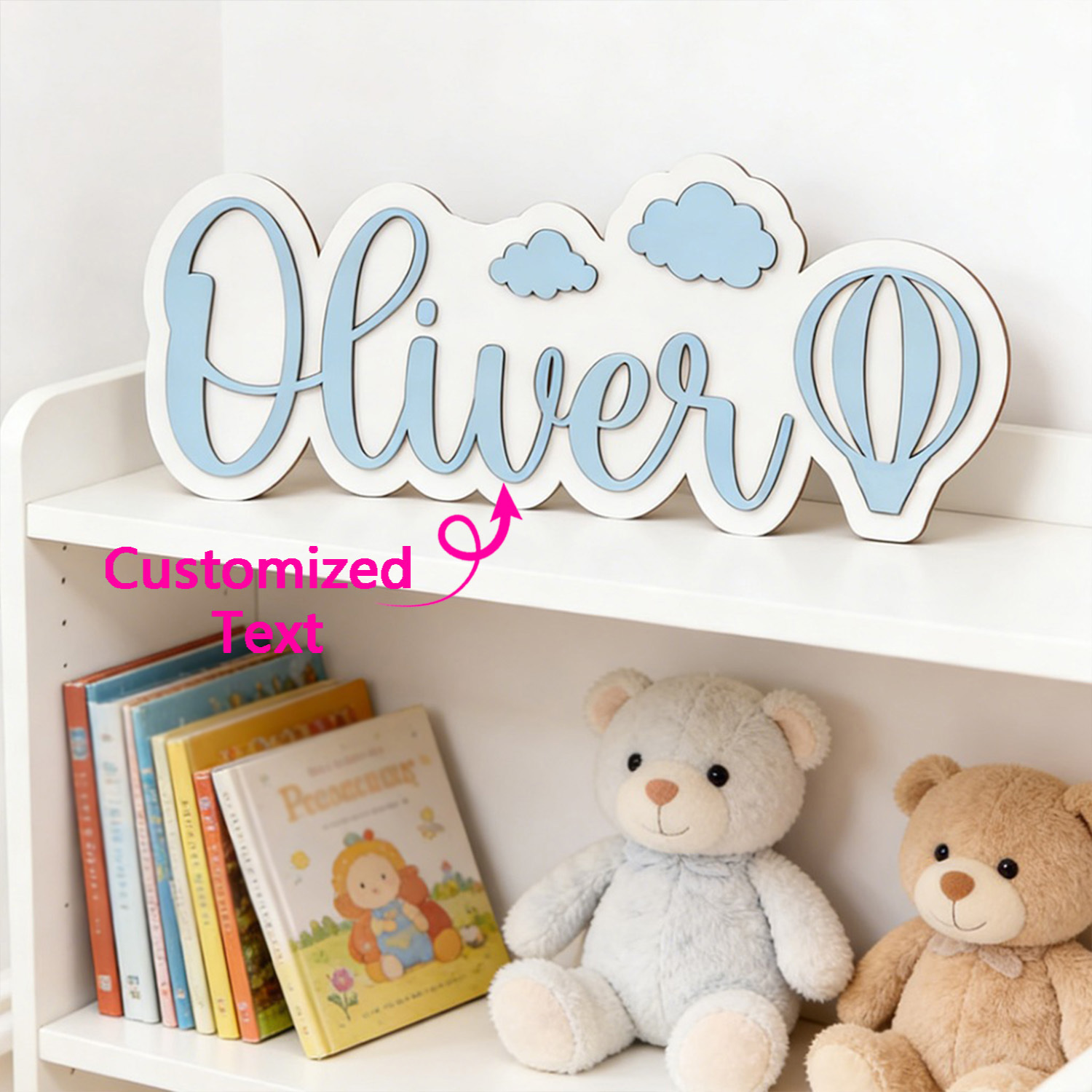 Baby Products Decoration - Kişiye Özel Sıcak Hava Balonu ve