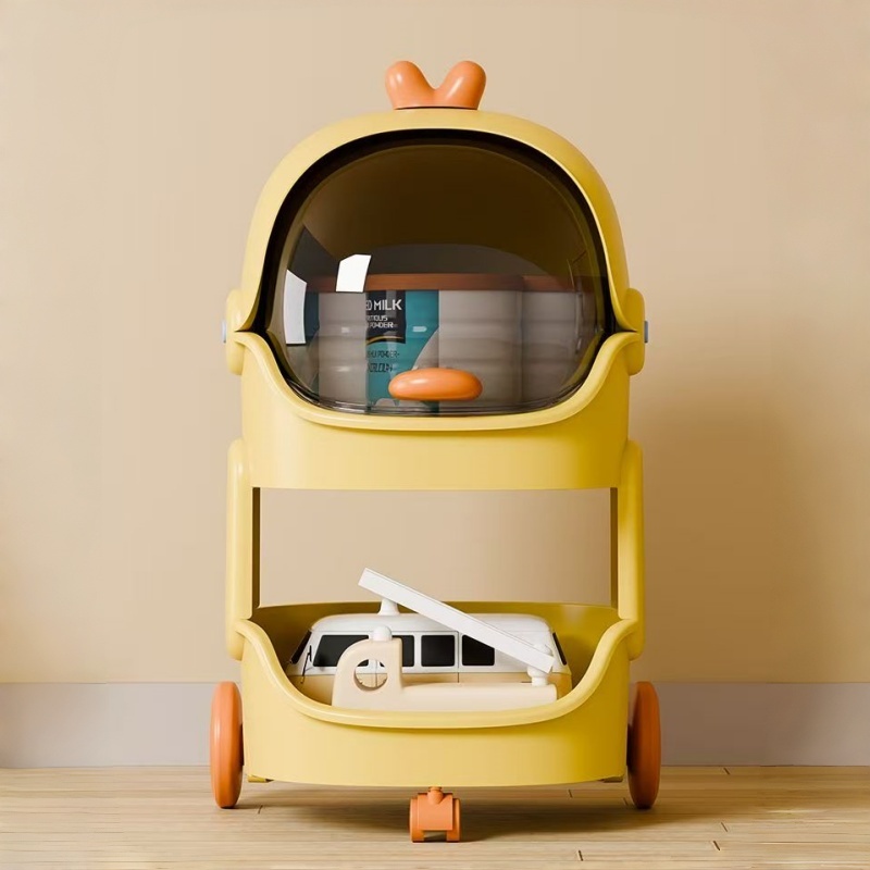 Baby Products Eco Friendly - Sevimli Ördek Şeklinde Tekerlekli Saklama Arabası,