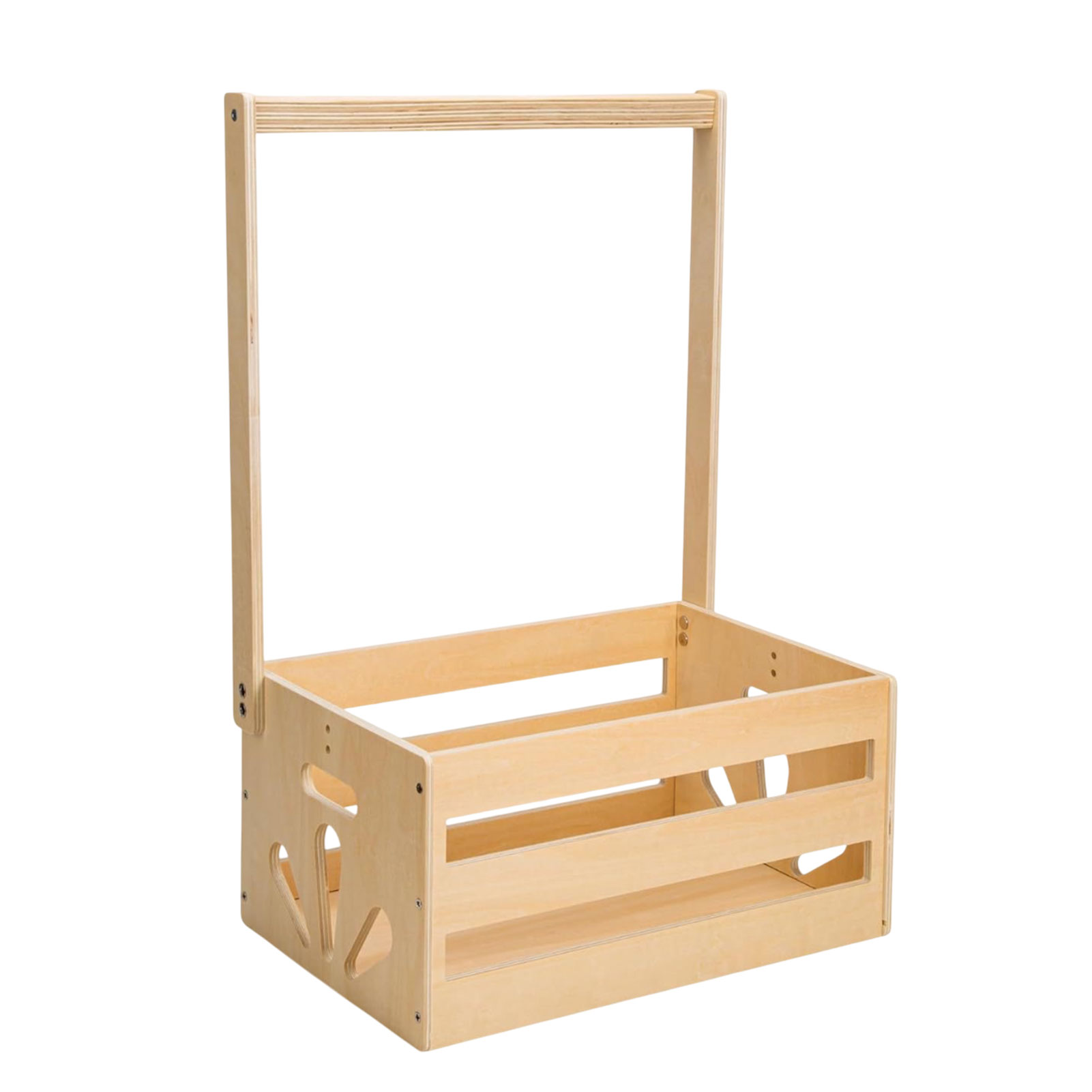 Baby Products Basket - 2025 Büyük Ahşap Bebek Ürün Depolama