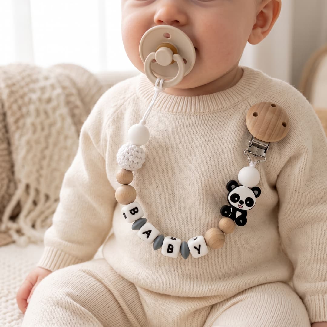 Özel İsimli Bebek Emzik Zincir - Baby Teethers incelemesi ve fiyatı
